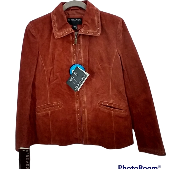 Bernardo Suede Leather Jacket NWT - Picture 1 of 16